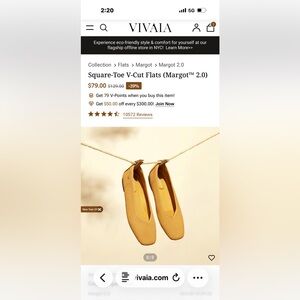 Vivaia women’s flats - like new.